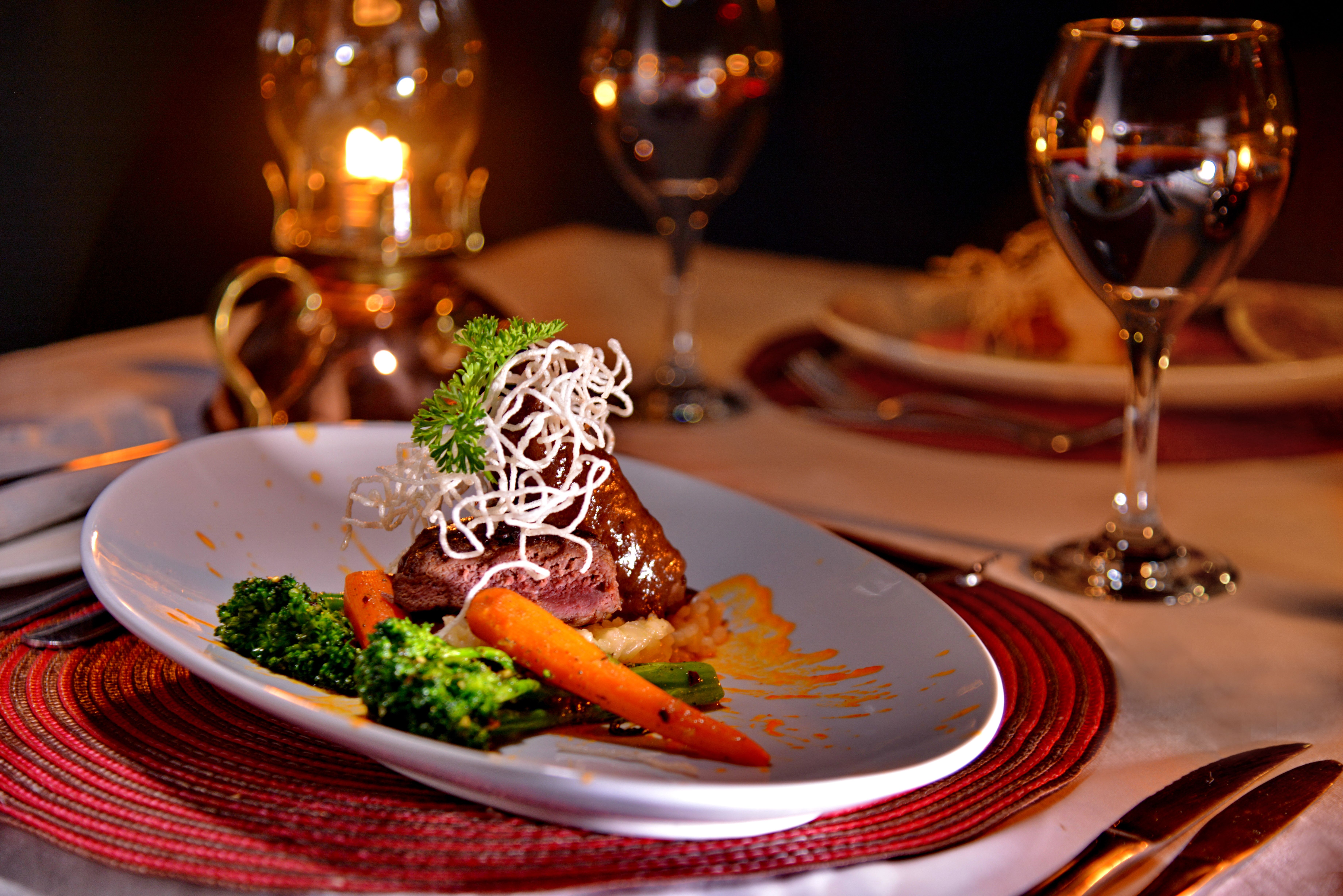 Dinner and Wine in the bushveld. Madikwe