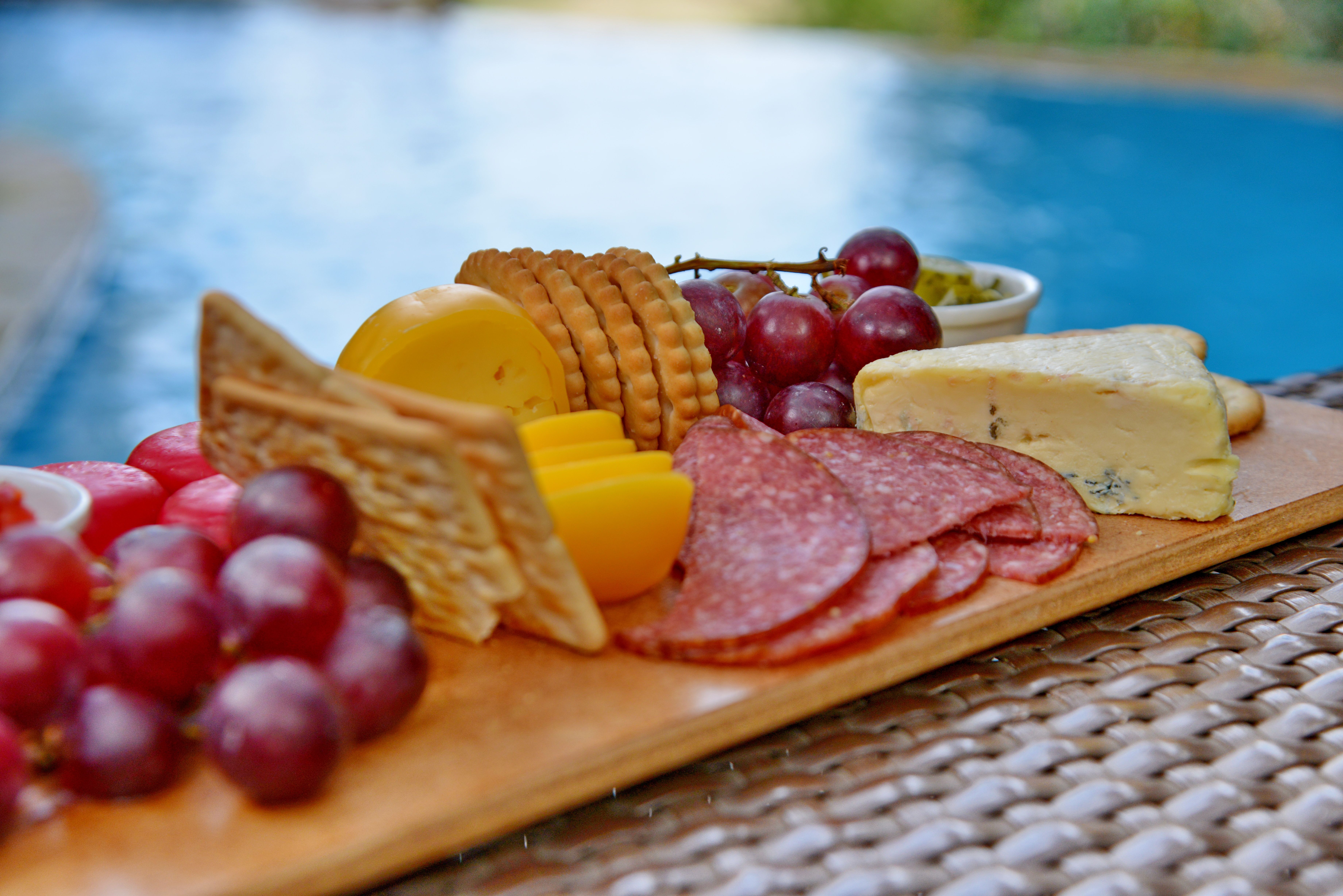 Platter by the pool. Motswiri ,Madikwe